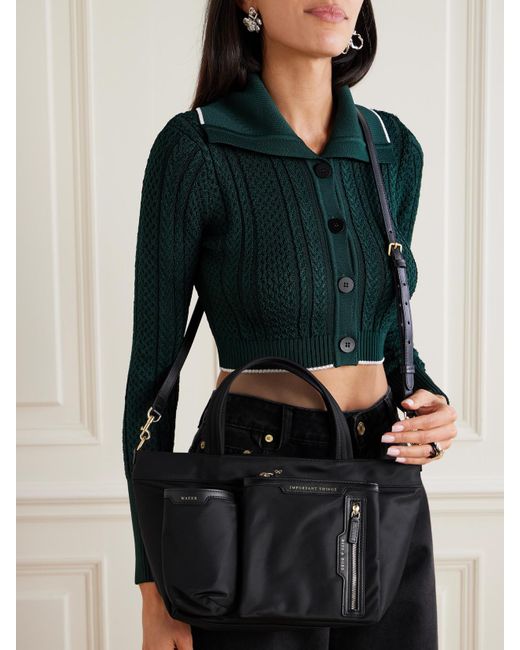 Sac À Main En Econyl À Finitions En Cuir Anya Hindmarch en coloris Black