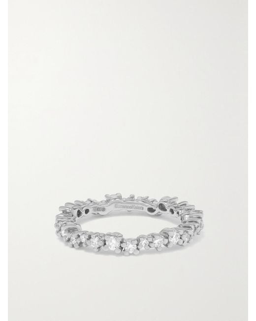 Suzanne Kalan White Eternity 18-Karat Diamond Ring