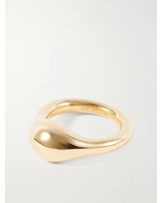 LIE STUDIO Natural The Chloe-Plated Sterling Ring