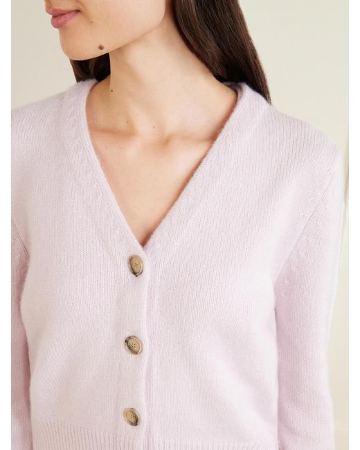 Brandon Maxwell Pink The Sloane Silk And Cashmere-Blend Knitted Cardigan