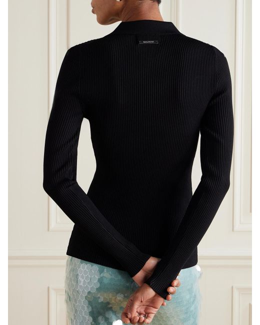 16Arlington Black Cisca Rippstrickpullover