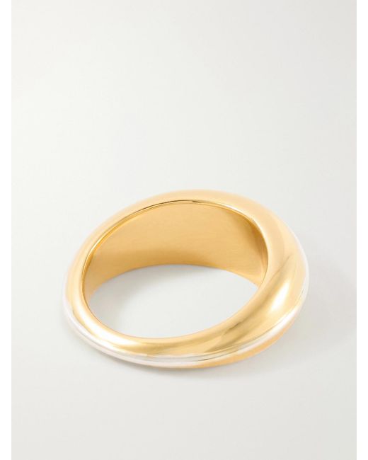 LIE STUDIO Natural The Jil 18-Karat-Plated Sterling Ring