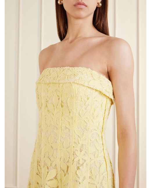 jonathan simkhai yellow lace dress SIMKHAI Yellow Sequin Gown by Jonathan Simkhai