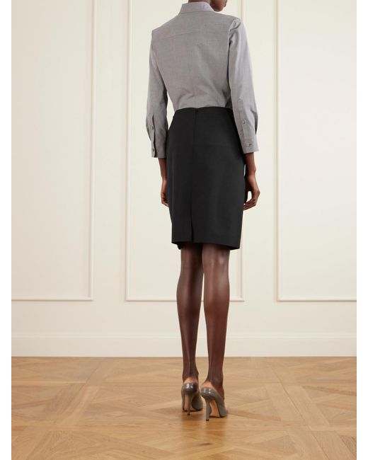 Calvin Klein Black Luna Satin Skirt