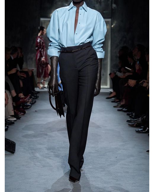 Tom Ford Blue Leather Shirt