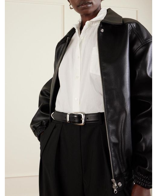 Andersons Black Leather Belt