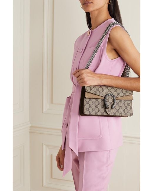 Gucci Dionysus Medium Canvas Shoulder Bag in Metallic