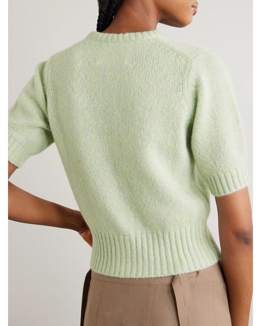 arch4 Green Rome Verkürzter Cardigan Aus Einer Biokaschmir-Seidenmischung