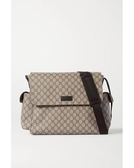 gucci diaper bag brown