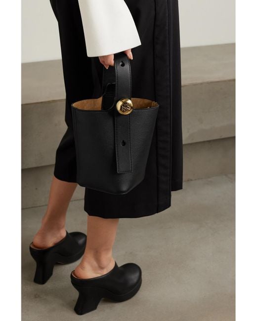 Loewe Black Pebble Mini Leather Tote