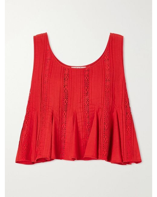 Sea Pippa Embroidered Cotton Tank