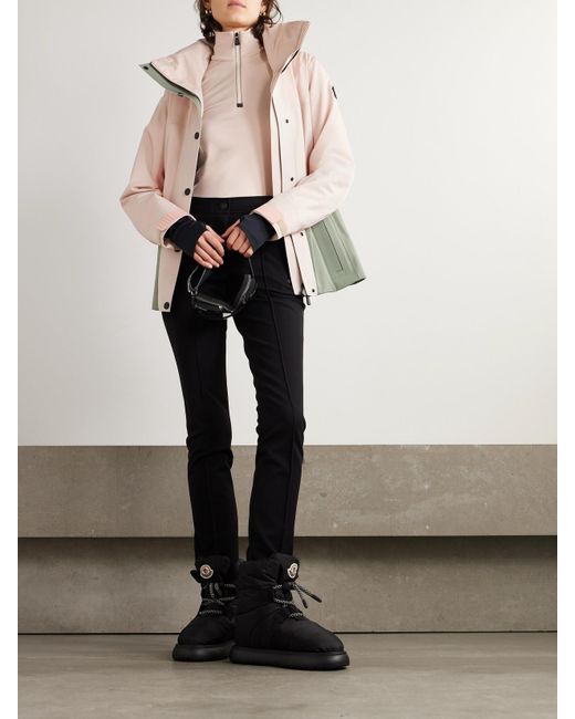Moncler Natural Color-Block Stretch-Jersey Base Layer