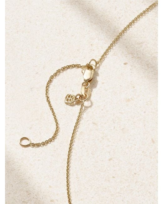 Sydney Evan Natural Dolphin Family 14-karat Gold, Diamond And Enamel Necklace