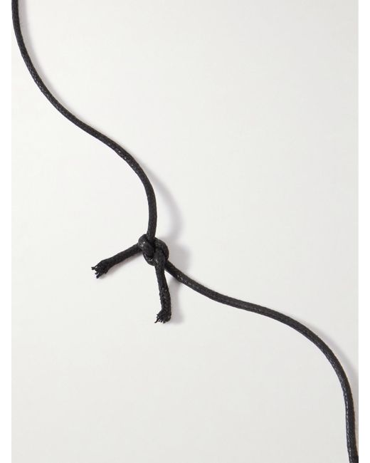YSSO Blue Aethon-Plated And Cord Necklace