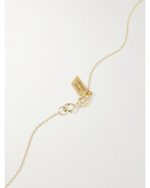 Loren Stewart White Stellar Key 14-Karat And Opal Necklace