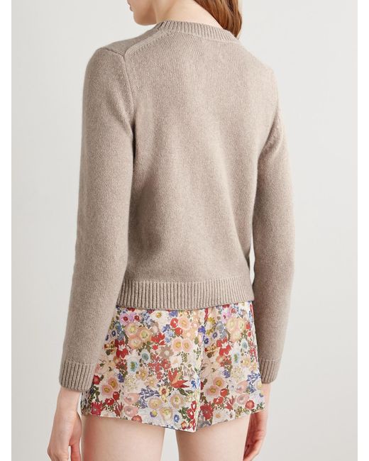 Khaite Natural Leta Cashmere Sweater