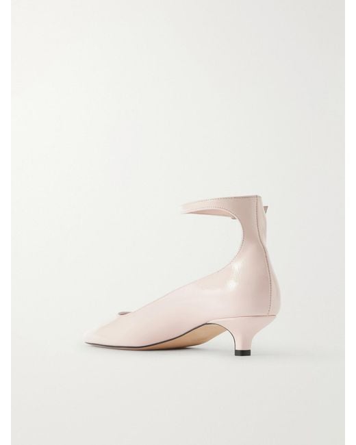 Totême  Natural Glossed-Leather Pumps