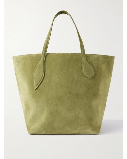 Liffner Green Sprout Large Suede Tote