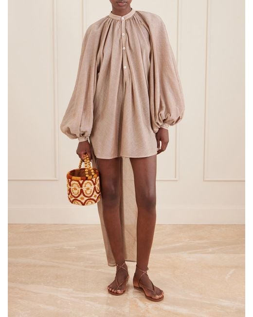 Marrakshi Life Natural Cotton Mini Dress