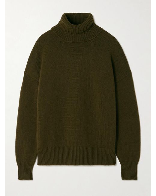 &Daughter Green Balla Wool Turtleneck Sweater