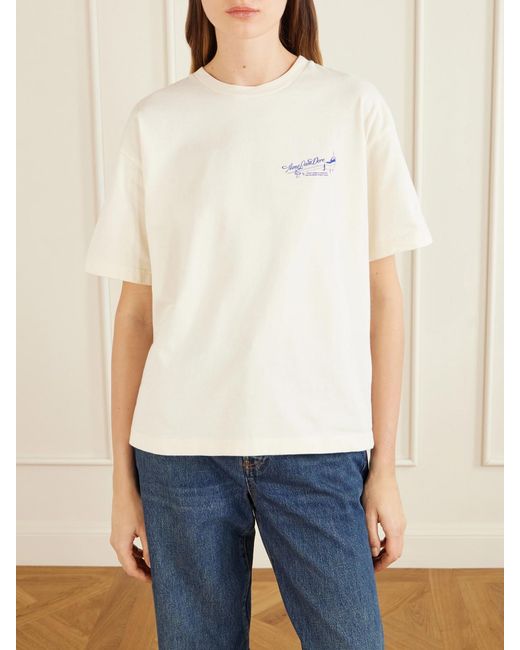 Aimé Leon Dore Natural Logo-Printed Cotton-Jersey T-Shirt