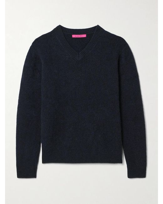 The Elder Statesman Blue Monterey Brushed-Cashmere Sweater