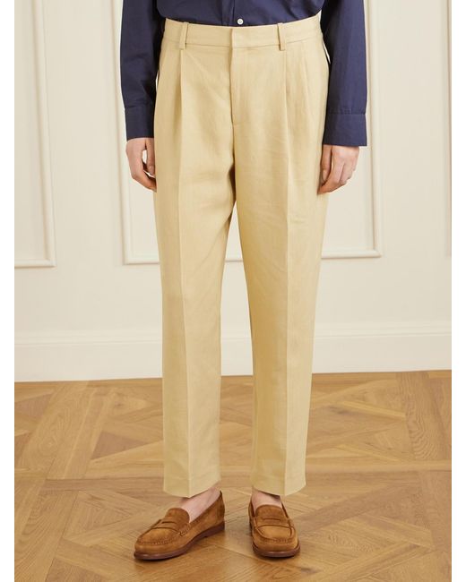 Polo Ralph Lauren Natural Tapered Hemp Trousers