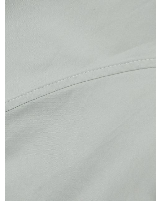 St. Agni White Recycled-Taffeta Midi Dress