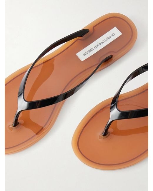 Christopher Esber Black Jo Pvc Flip Flops