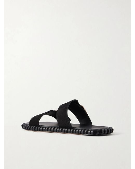 Gabriela Hearst Black Sage Suede Flats