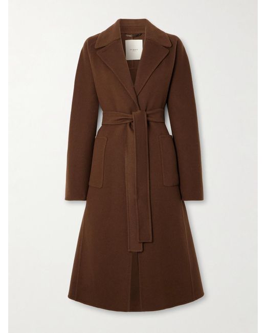 James Purdey & Sons Brown Portman Belted Wool And Cashmere-Blend Coat