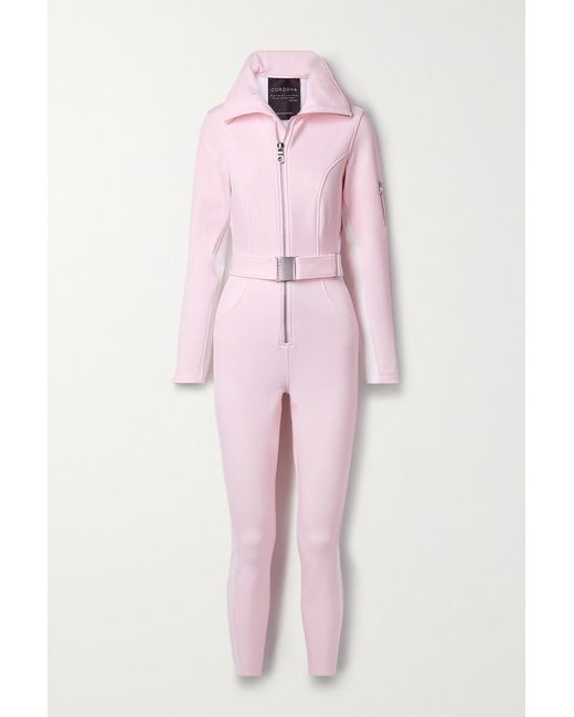 CORDOVA The Striped Ski Suit in Pink | Lyst