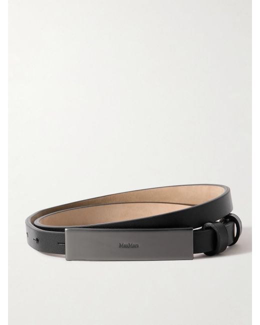 Max Mara Gray Gürtel Aus Leder