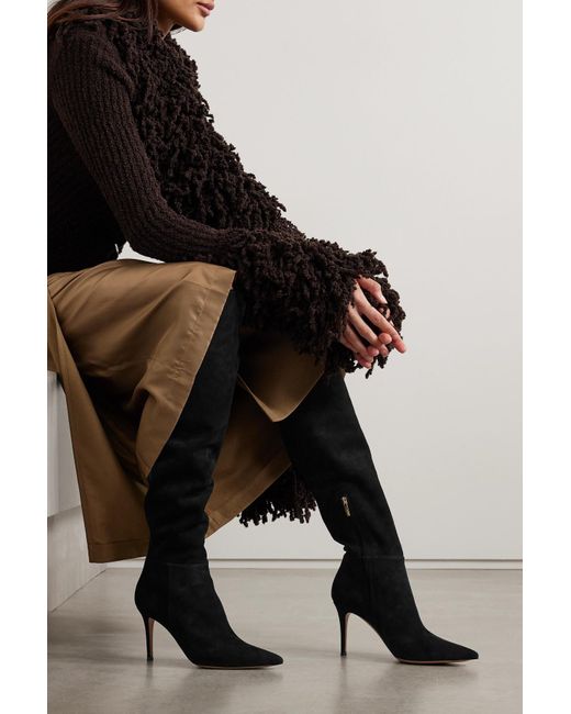 Gianvito rossi over shop the knee suede boots