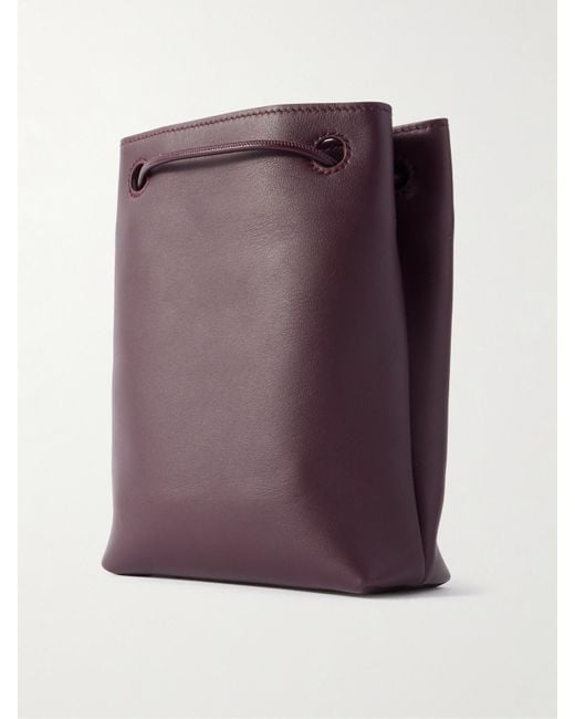 Loewe Purple Pebble Embellished Leather Shoulder Bag