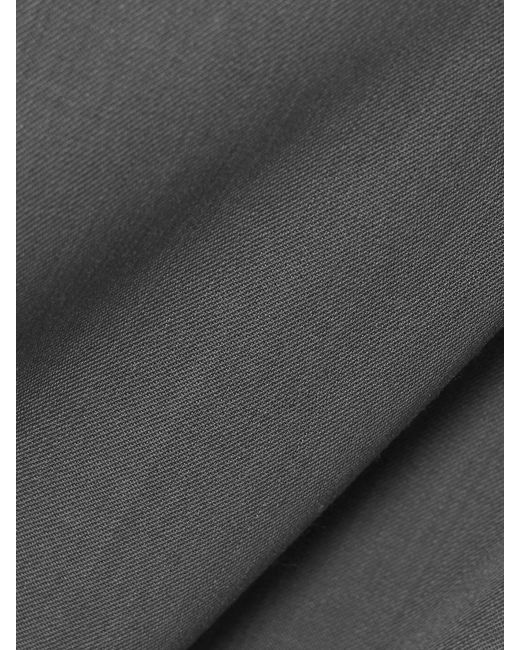 St. Agni Gray + Net Sustain Strapless Cutout Wool-blend Twill Mini Dress