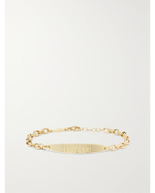 Jacquie Aiche Natural I Love You 14-Karat Bracelet