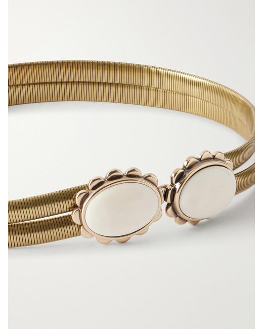 Isabel Marant Natural Twina-Tone Bone Belt