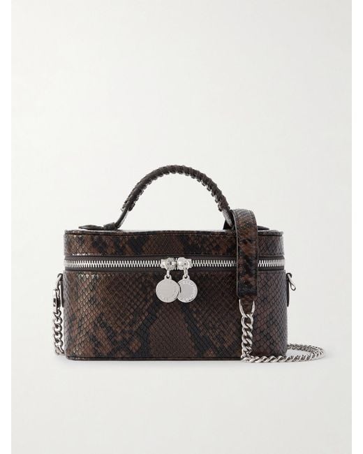 Sac Porté Épaule Effet Serpent Stella McCartney en coloris Black