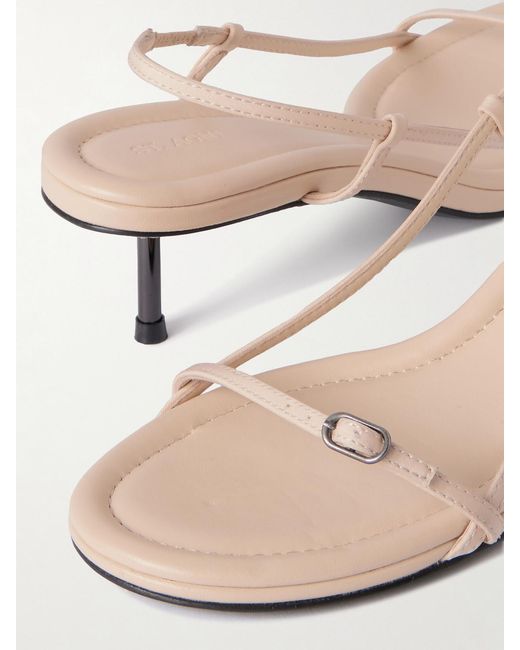 Sandales À Brides Arrière En Cuir Petit Belt St. Agni en coloris Natural