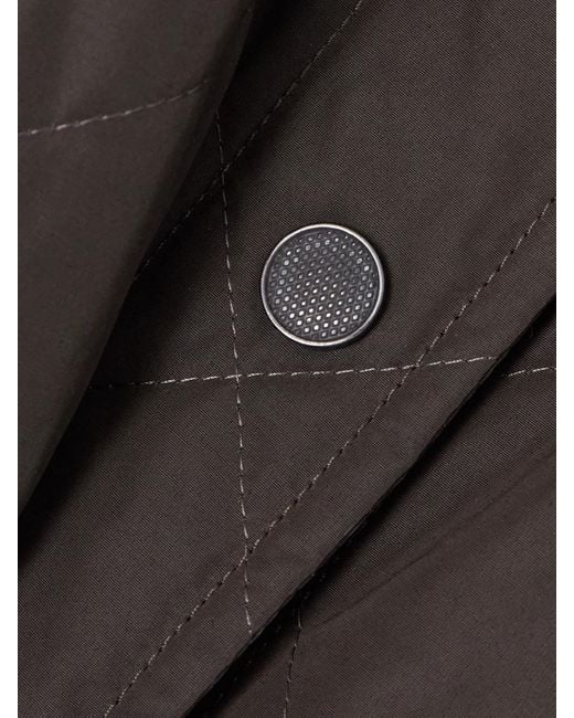 James Purdey & Sons Black Winchester Corduroy-Trimmed Quilted Shell Jacket