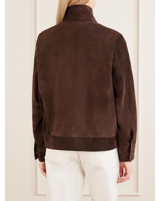 Nili Lotan Brown Cirque Suede Jacket