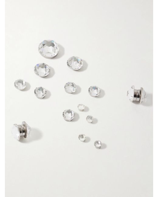 Jennifer Behr Natural Kira Set Of 10 Crystal Hair Magnets