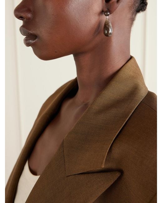 LIE STUDIO Natural The Lola And Quartz Earrings