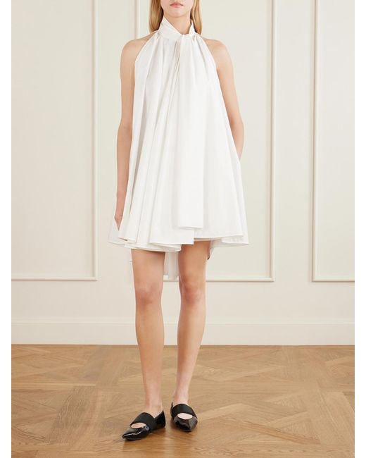 Givenchy White Crush Leather Ballet Flats
