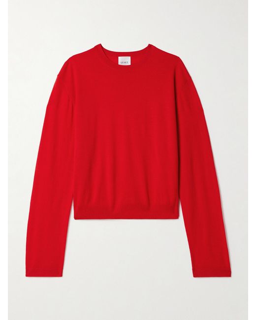Leset Red James Wool Sweater