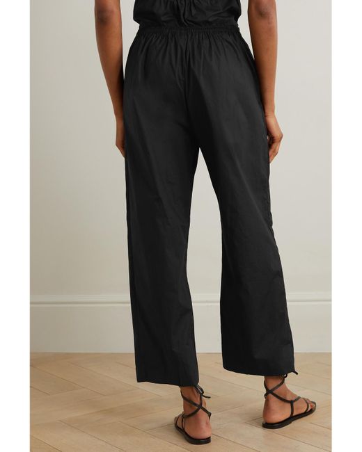 Deiji Studios Black Net Sustain Ease Hose Aus Biobaumwollpopeline