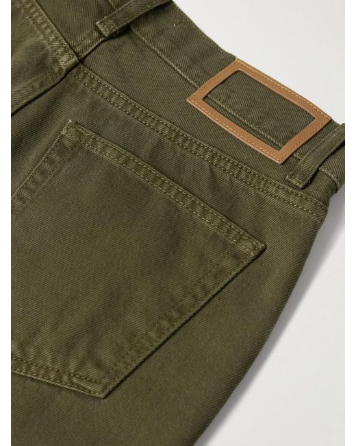 La Ligne Green Marilyn Hose Mit Weitem Bein Aus Baumwoll-Twill