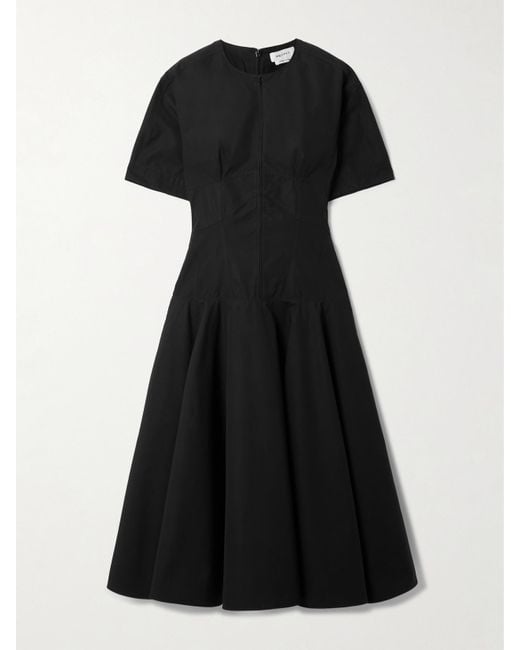 Alexander McQueen Black Day Organic Cotton-Poplin Midi Dress