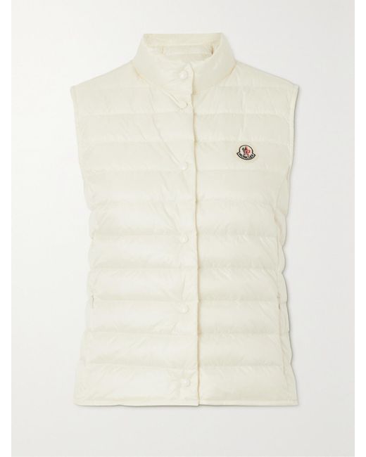Moncler Natural Liane Quilted Shell Down Vest